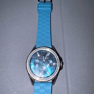 Michael Kors Teal Watch with Crystal Accents